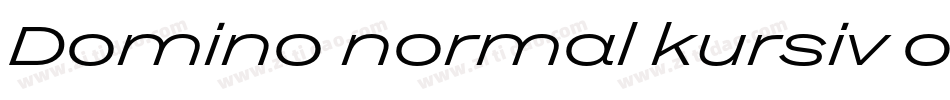 Domino normal kursiv omrids字体转换